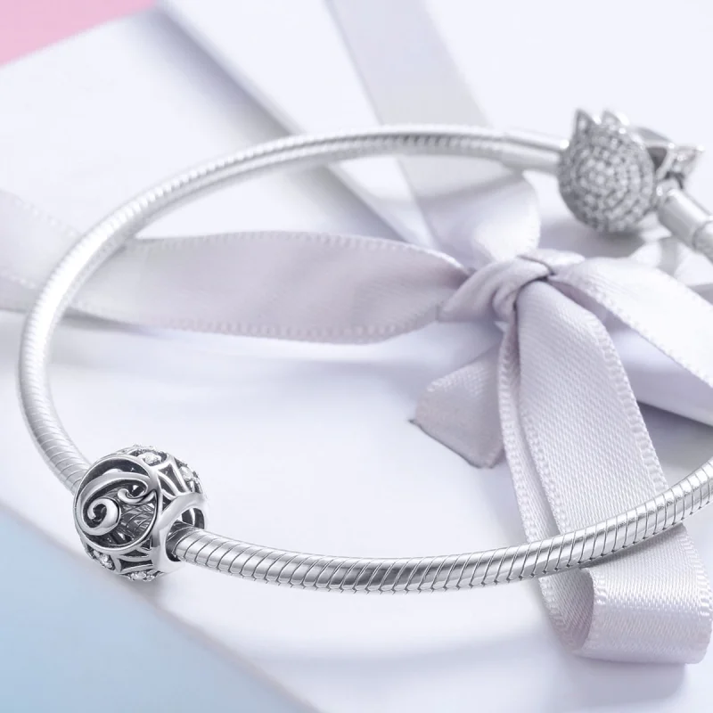 (imagem para) Pandora Style Letter-C Charm - SCC738-C - Visualizar 4