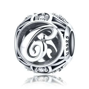 (imagem para) Pandora Style Letter-C Charm - SCC738-C