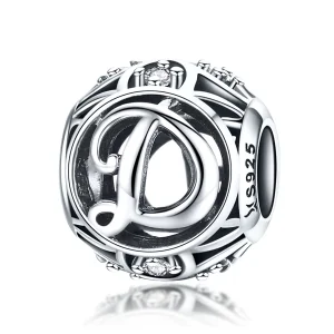 (imagem para) Pandora Style Letter-D Charm - SCC738-D