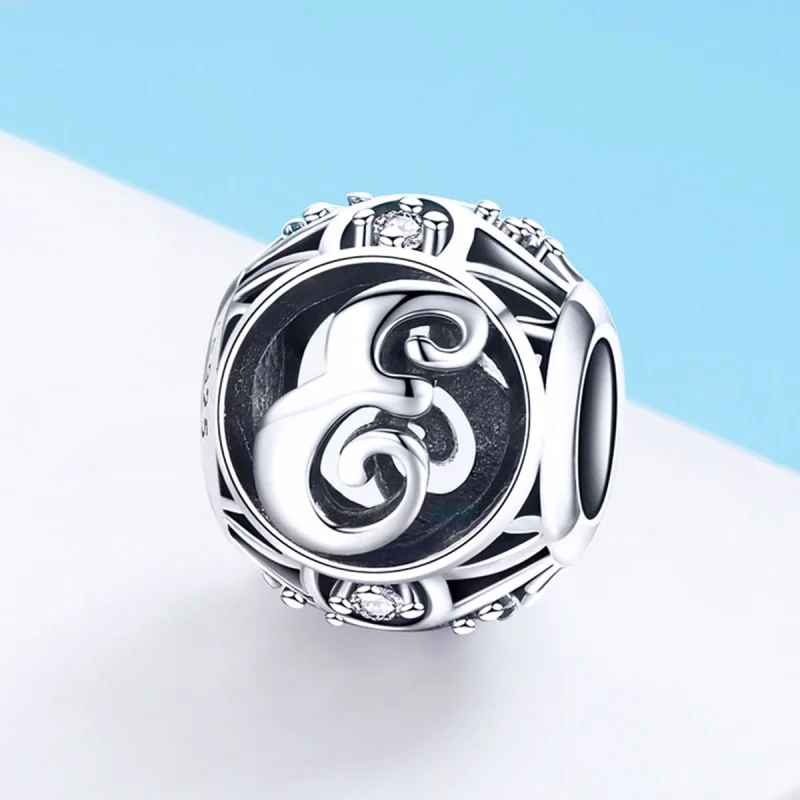(imagem para) Pandora Style Letter-E Charm - SCC738-E - Visualizar 2