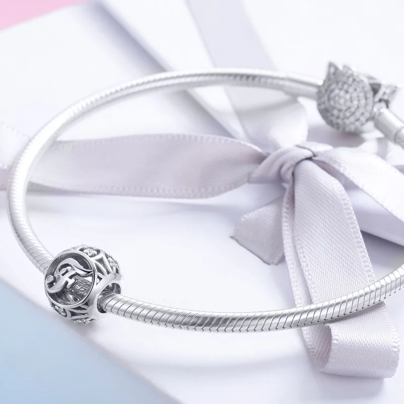 (imagem para) Pandora Style Letter-F Charm - SCC738-F - Visualizar 4