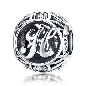 (imagem para) Pandora Style Letter-H Charm - SCC738-H