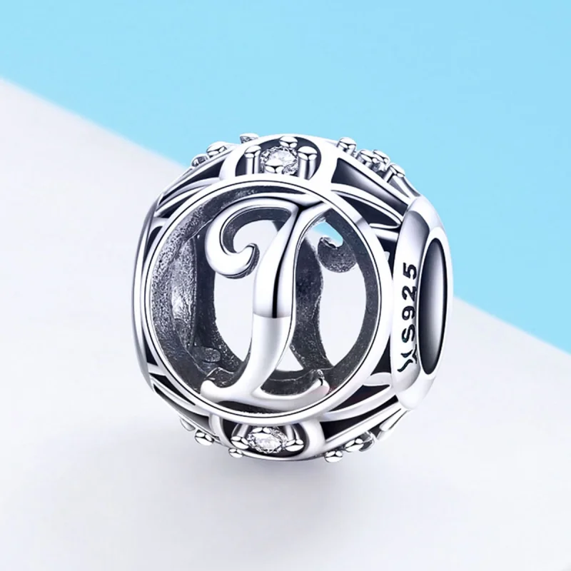 (imagem para) Pandora Style Letter-I Charm - SCC738-I - Visualizar 2