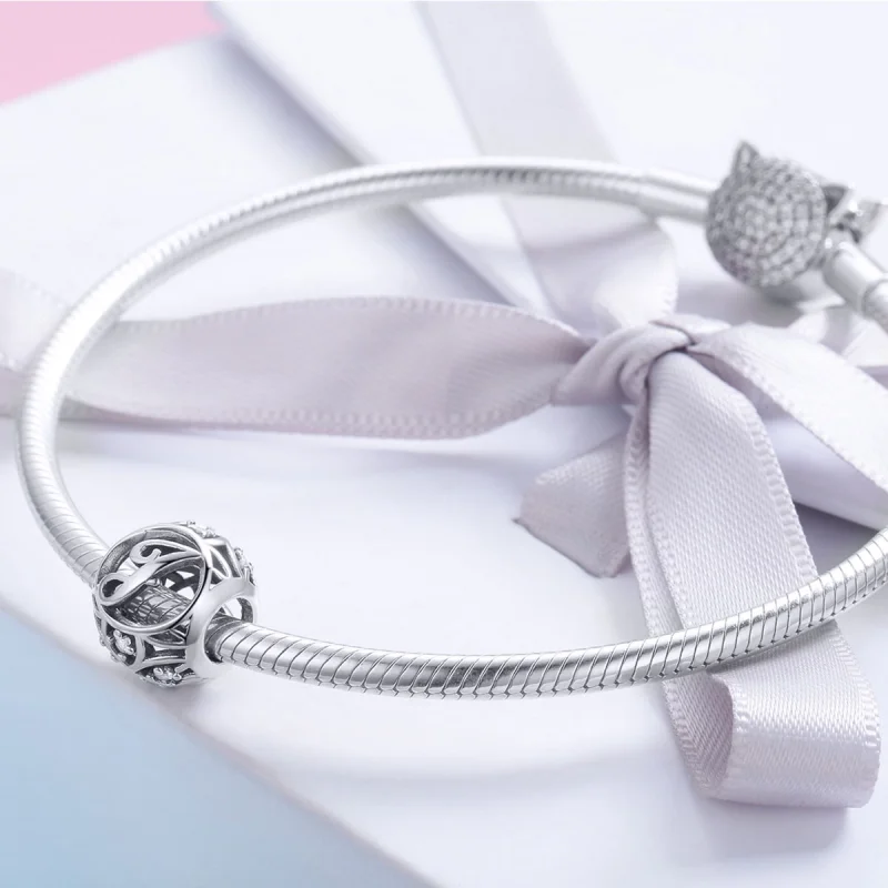 (imagem para) Pandora Style Letter-J Charm - SCC738-J - Visualizar 4