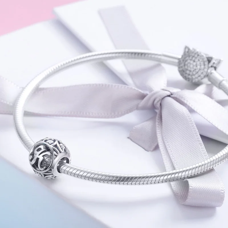 (imagem para) Pandora Style Letter-K Charm - SCC738-K - Visualizar 4