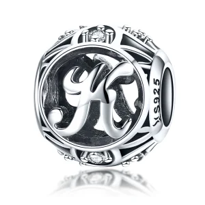 (imagem para) Pandora Style Letter-K Charm - SCC738-K