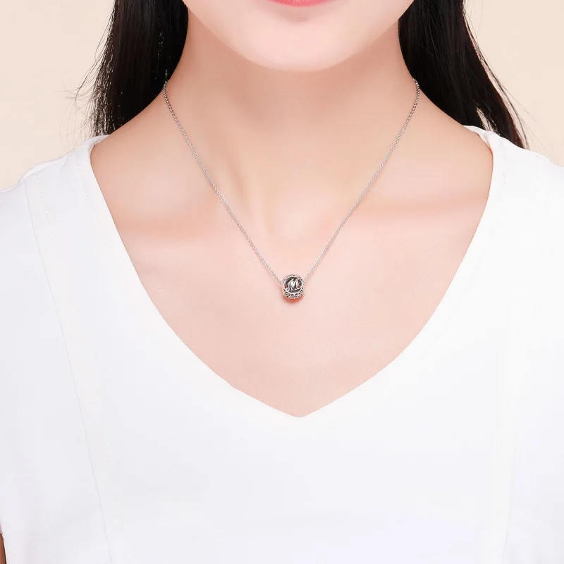 (imagem para) Pandora Style Letter-M Charm - SCC738-M - Visualizar 5