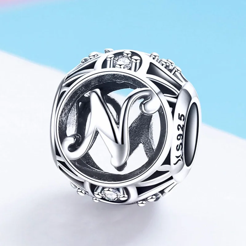 (imagem para) Pandora Style Letter-N Charm - SCC738-N - Visualizar 2