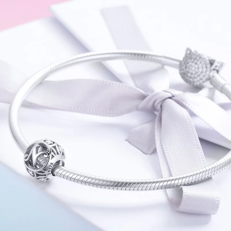 (imagem para) Pandora Style Letter-N Charm - SCC738-N - Visualizar 4