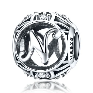 (imagem para) Pandora Style Letter-N Charm - SCC738-N