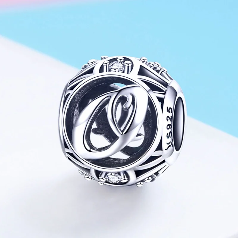 (imagem para) Pandora Style Letter-O Charm - SCC738-O - Visualizar 2