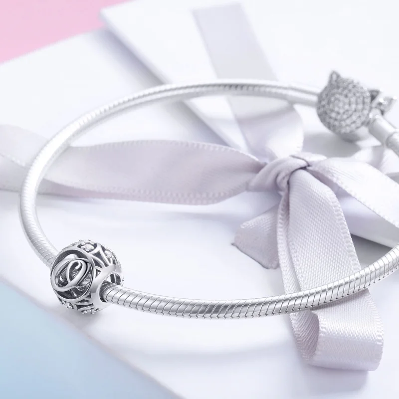 (imagem para) Pandora Style Letter-O Charm - SCC738-O - Visualizar 4