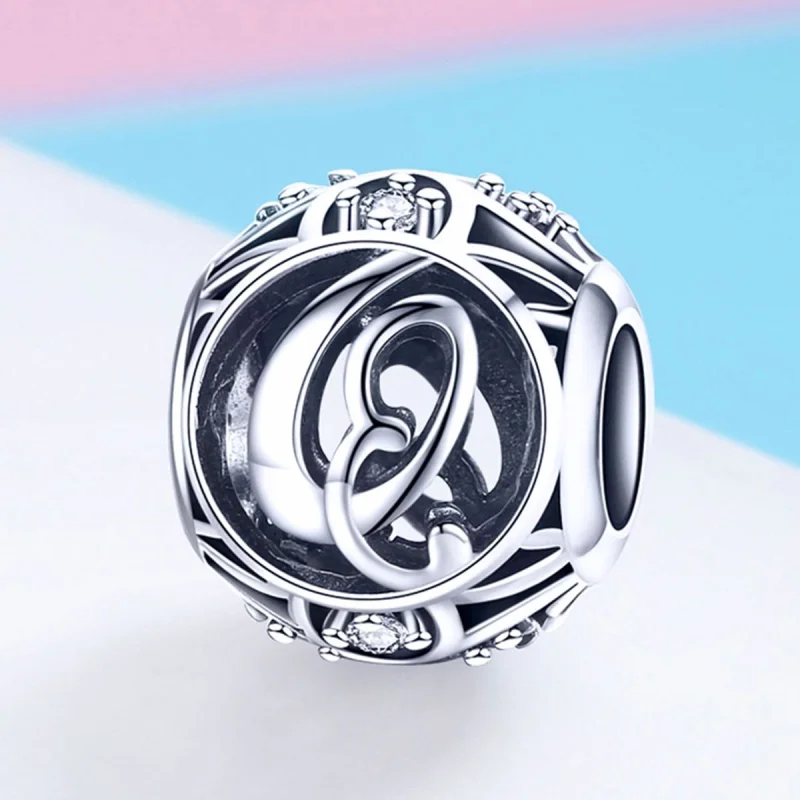 (imagem para) Pandora Style Letter-Q Charm - SCC738-Q - Visualizar 2