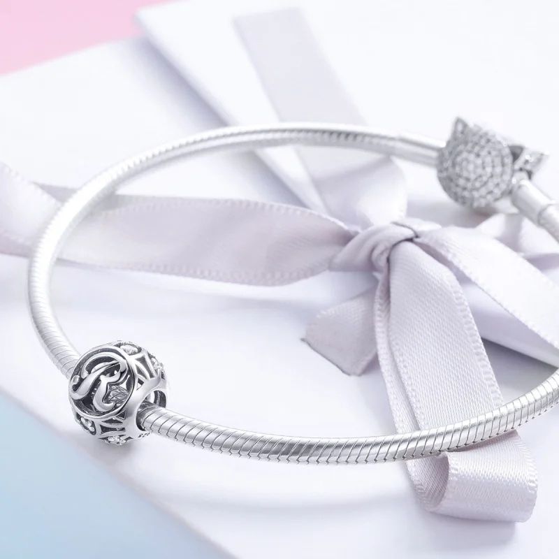 (imagem para) Pandora Style Letter-R Charm - SCC738-R - Visualizar 4
