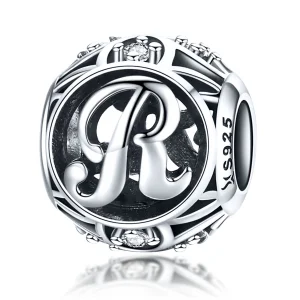 (imagem para) Pandora Style Letter-R Charm - SCC738-R
