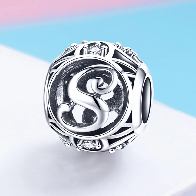 (imagem para) Pandora Style Letter-S Charm - SCC738-S - Visualizar 2