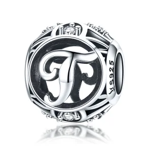(imagem para) Pandora Style Letter-T Charm - SCC738-T
