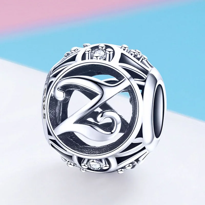 (imagem para) Pandora Style Letter-Z Charm - SCC738-Z - Visualizar 2
