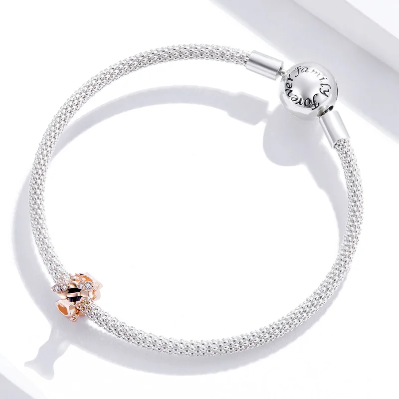 (imagem para) Pandora Style Little Bee Charm - BSC371 - Visualizar 3