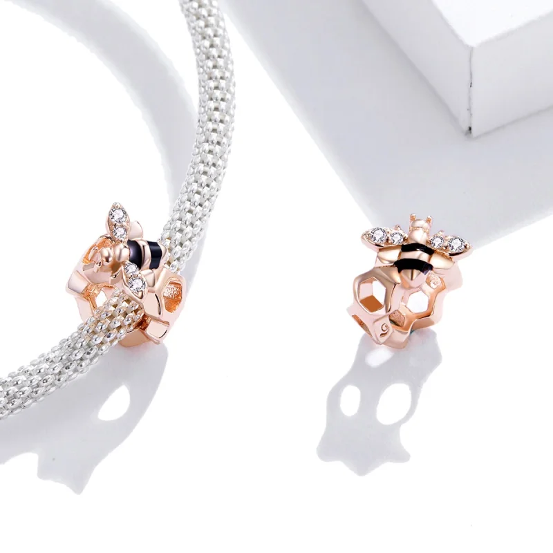 (imagem para) Pandora Style Little Bee Charm - BSC371 - Visualizar 4