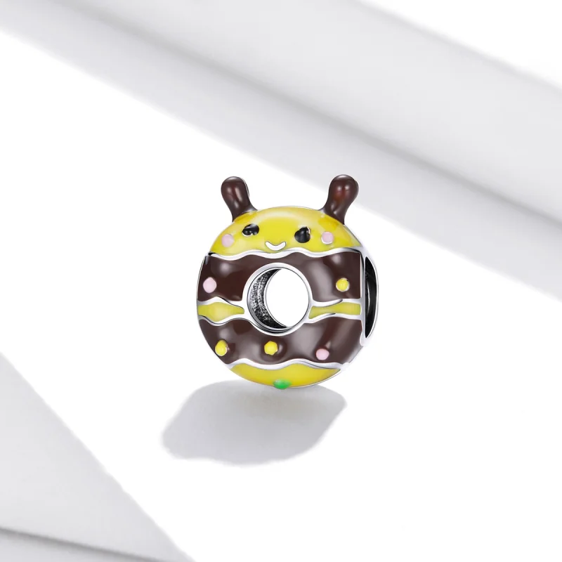 (imagem para) Pandora Style Little Bee Donuts Charm - SCC1878 - Visualizar 2