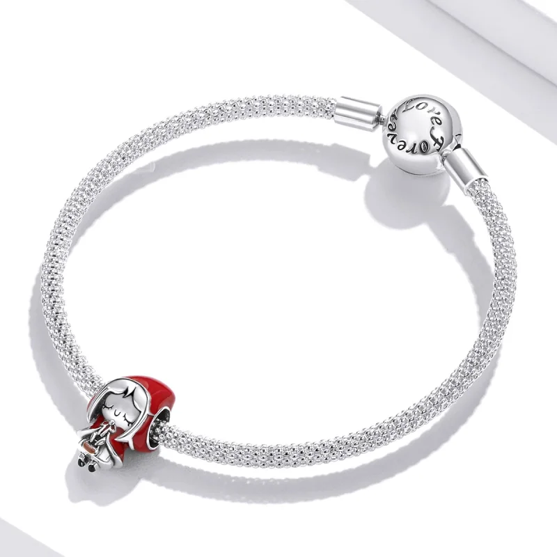 (imagem para) Pandora Style Little Red Riding Hood Charm - SCC1890 - Visualizar 3