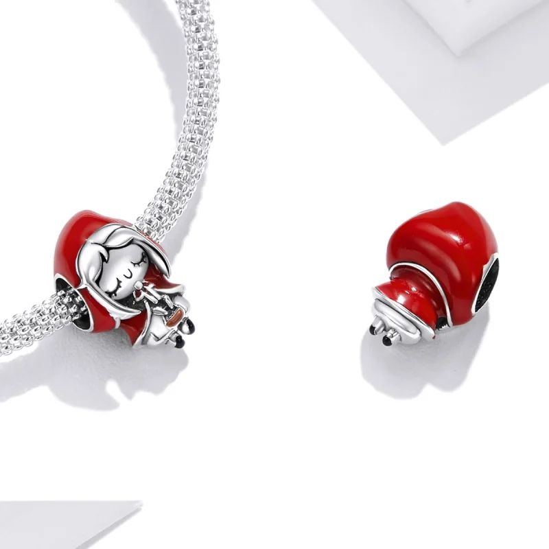 (imagem para) Pandora Style Little Red Riding Hood Charm - SCC1890 - Visualizar 4