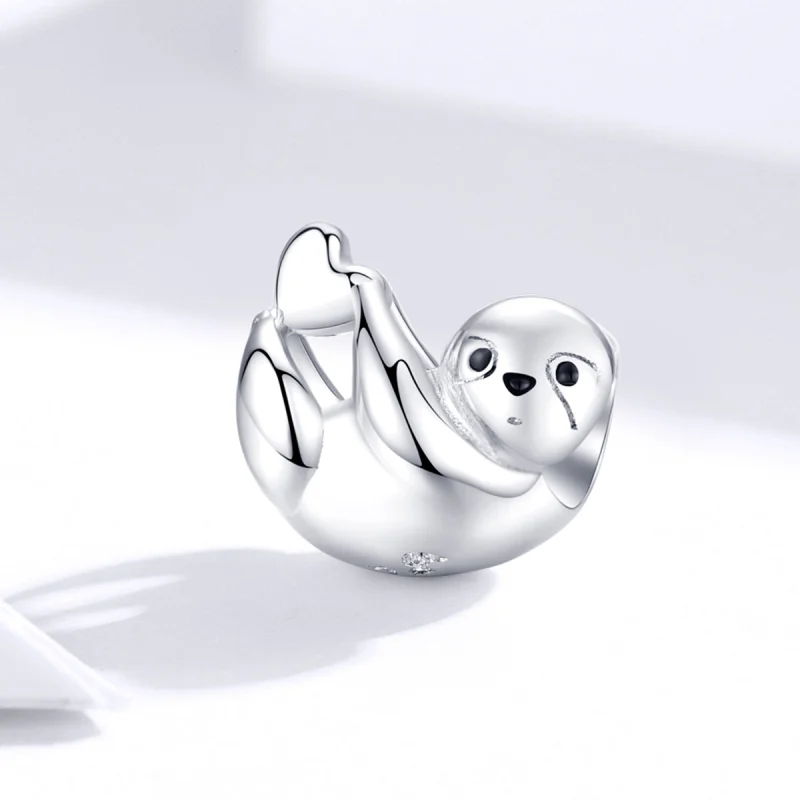 (imagem para) Pandora Style Little Sloth Charm - BSC109 - Visualizar 2