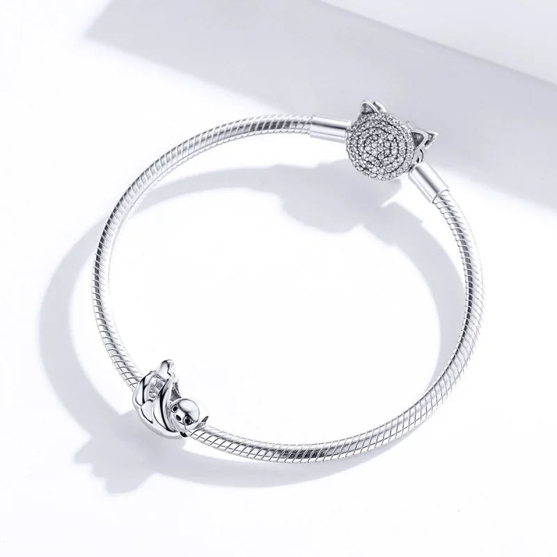 (imagem para) Pandora Style Little Sloth Charm - BSC109 - Visualizar 3