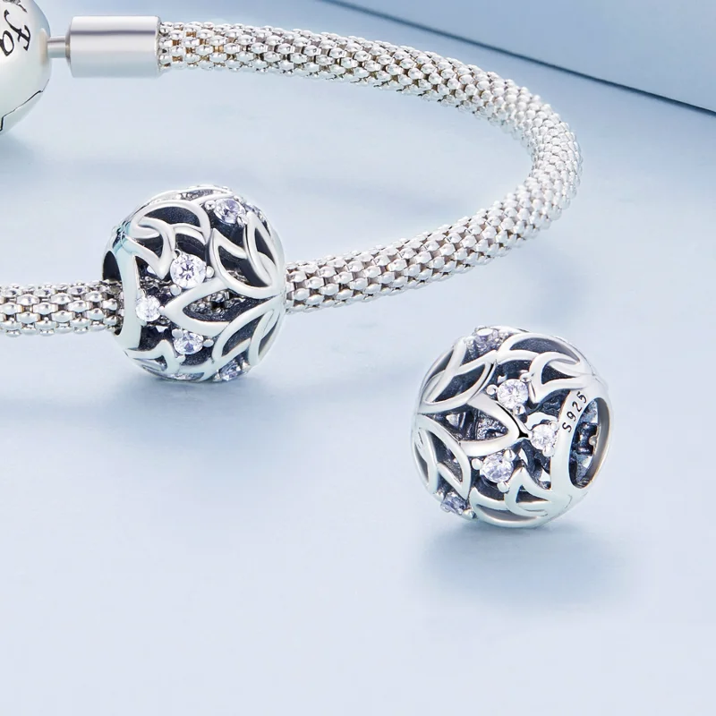 (imagem para) Pandora Style Lotus Charm - BSC675 - Visualizar 4