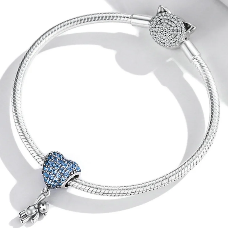 (imagem para) Pandora Style Love Balloon Bear Charm - SCC2023 - Visualizar 3