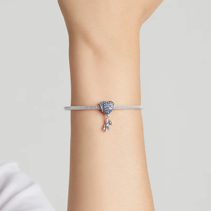 (imagem para) Pandora Style Love Balloon Bear Charm - SCC2023 - Visualizar 5