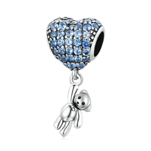 (imagem para) Pandora Style Love Balloon Bear Charm - SCC2023