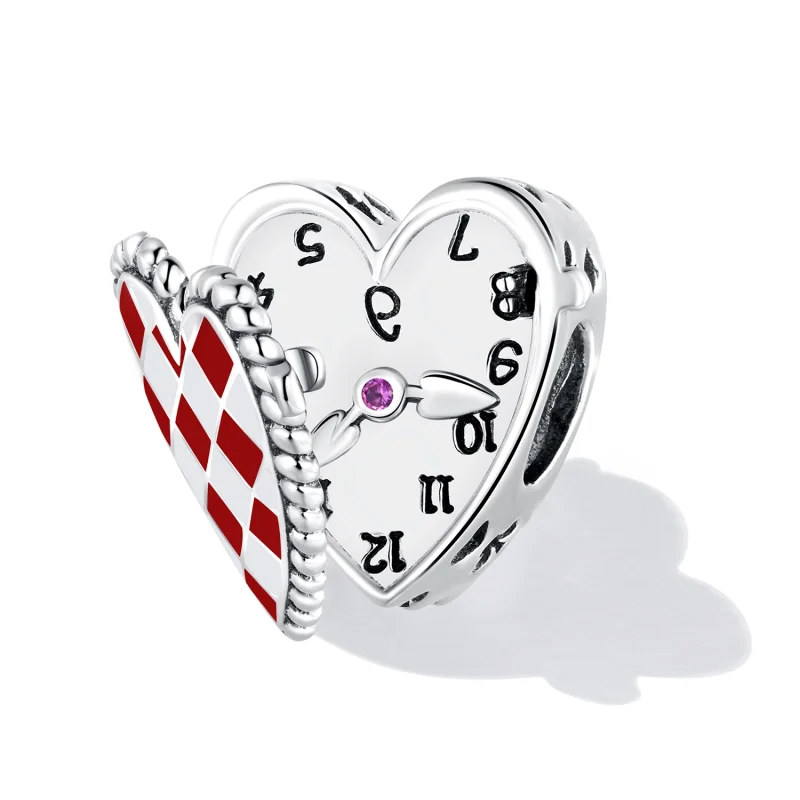 (imagem para) Pandora Style Love Clock Charm - SCC2245 - Visualizar 2