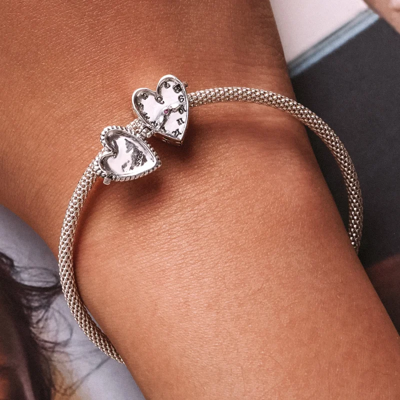 (imagem para) Pandora Style Love Clock Charm - SCC2245 - Visualizar 7