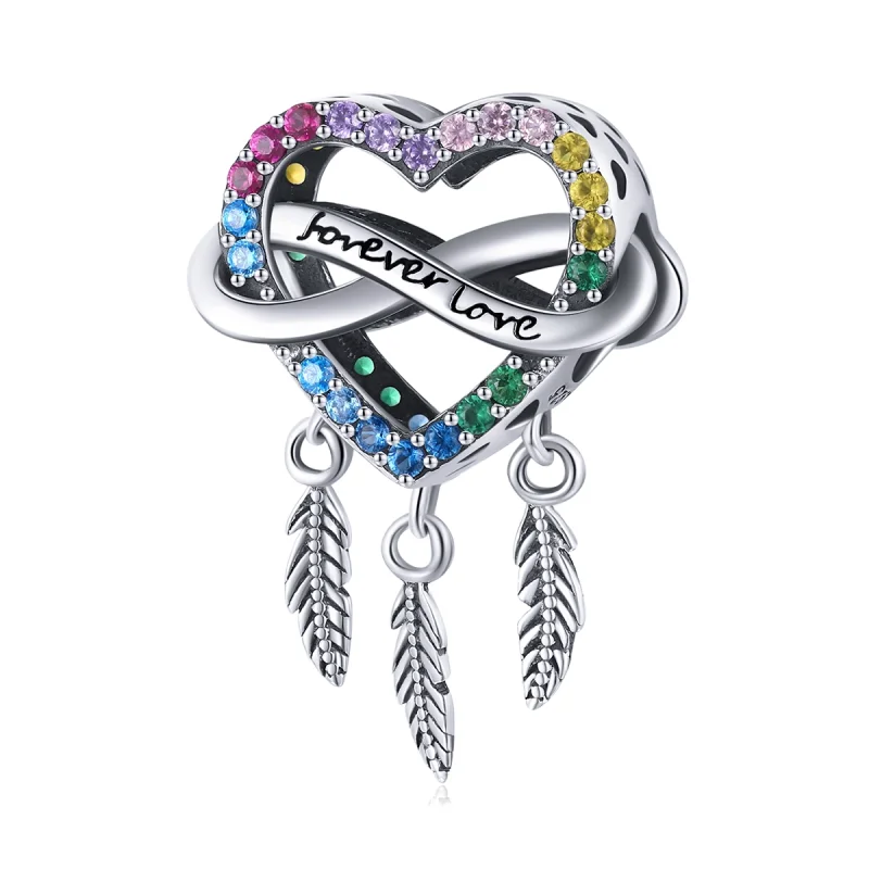(imagem para) Pandora Style Love Dream Catcher Charm - BSC506