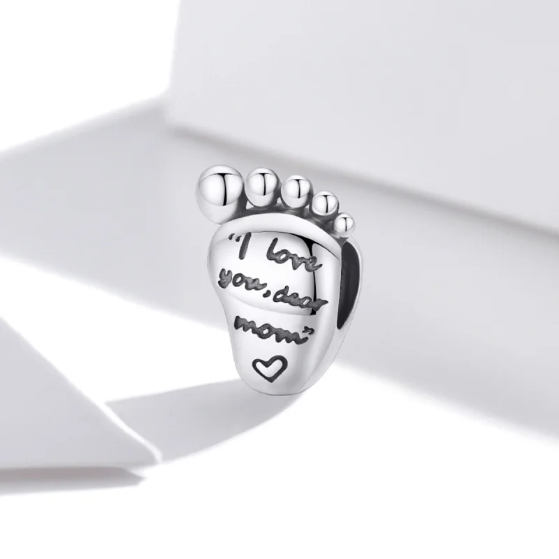 (imagem para) Pandora Style Love Feet Charm - SCC1901 - Visualizar 2