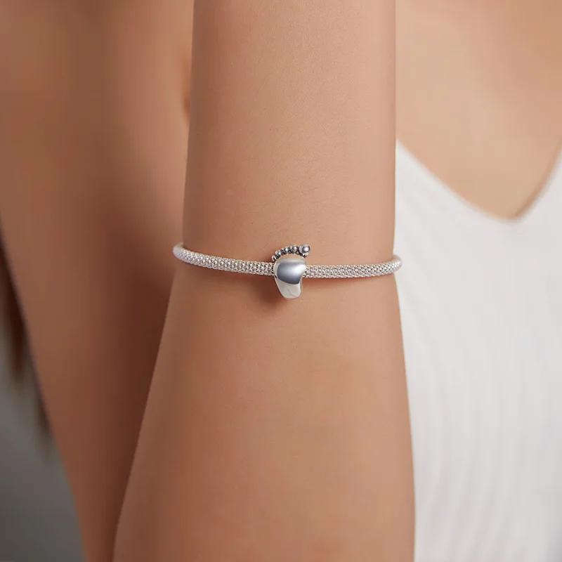 (imagem para) Pandora Style Love Feet Charm - SCC1901 - Visualizar 6