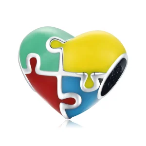 (imagem para) Pandora Style Love Puzzle Charm - BSC547