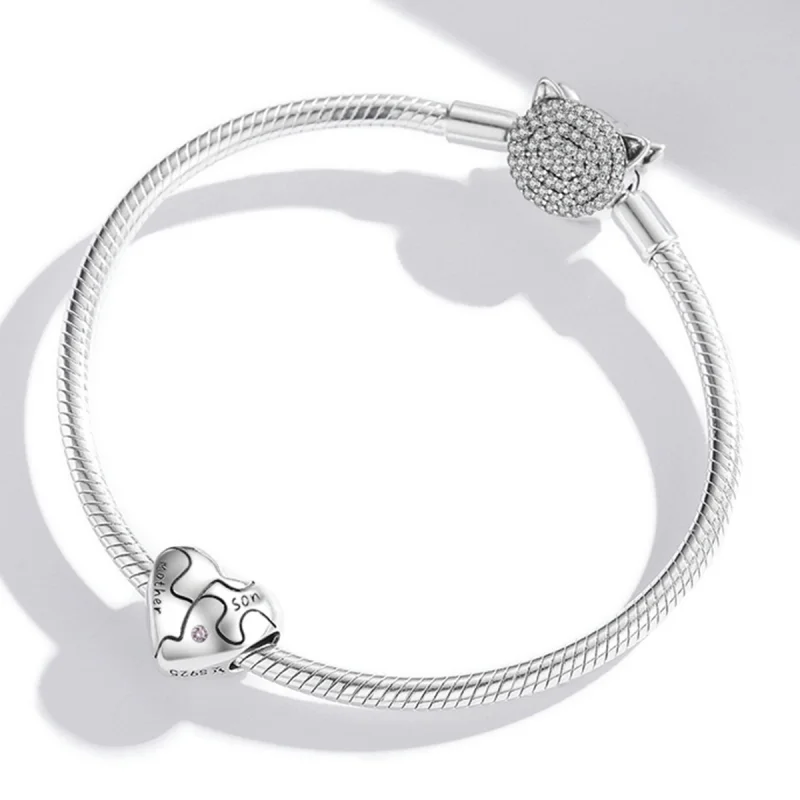 (imagem para) Pandora Style Love Puzzle Charm - SCC1976 - Visualizar 3