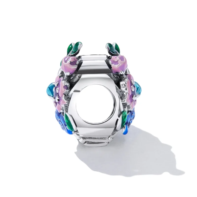 (imagem para) Pandora Style Love Rib Flower Charm - SCC2239 - Visualizar 3