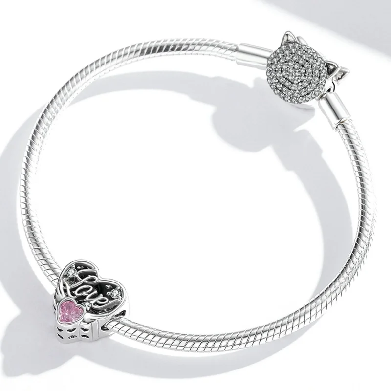 (imagem para) Pandora Style Love Wings Charm - BSC528 - Visualizar 3
