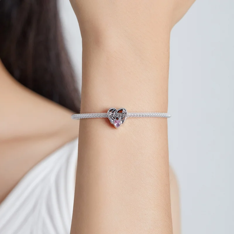 (imagem para) Pandora Style Love Wings Charm - BSC528 - Visualizar 5