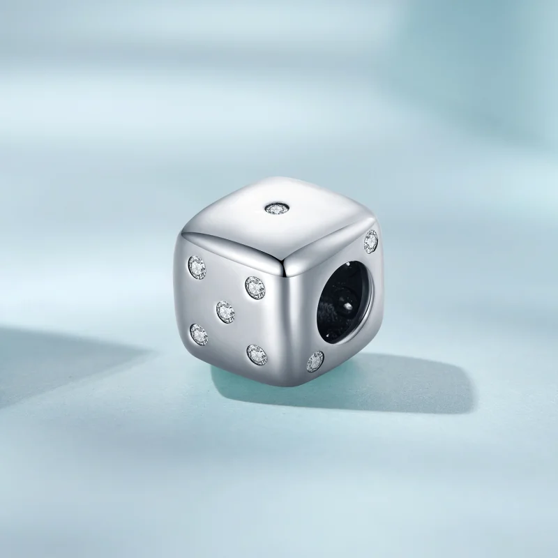 (imagem para) Pandora Style Lucky Dice Charm - SCC2362 - Visualizar 2