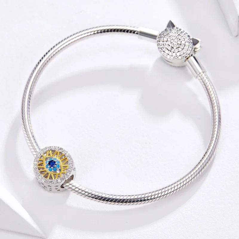 (imagem para) Pandora Style Lucky Eye Charm - BSC080 - Visualizar 3