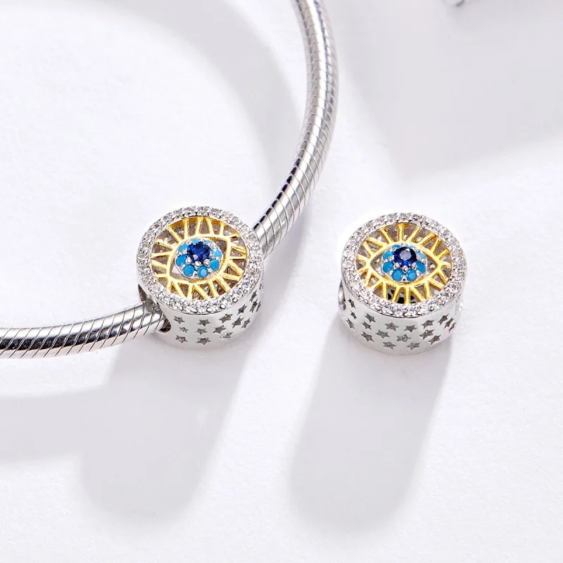 (imagem para) Pandora Style Lucky Eye Charm - BSC080 - Visualizar 4