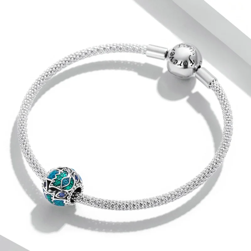 (imagem para) Pandora Style Lucky Hand Charm - BSC565 - Visualizar 3