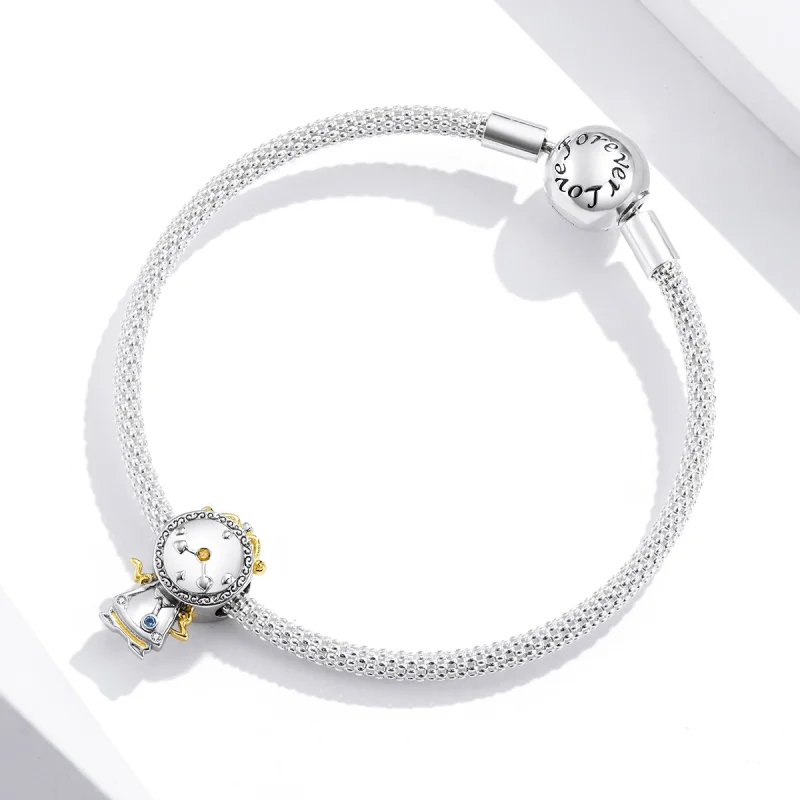 (imagem para) Pandora Style Magic Clock Charm - BSC320 - Visualizar 3