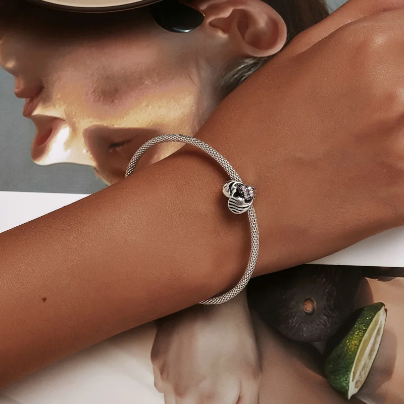 (imagem para) Pandora Style Mother and Daughter Love Silhouette Charm - BSC575 - Visualizar 6