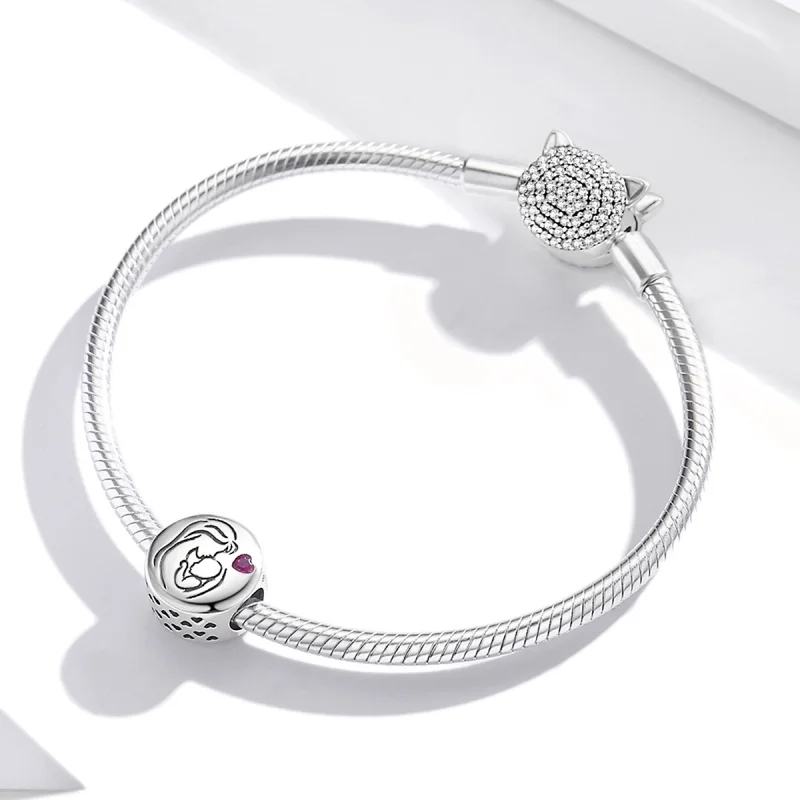 (imagem para) Pandora Style Mother's Love Charm - BSC493 - Visualizar 3